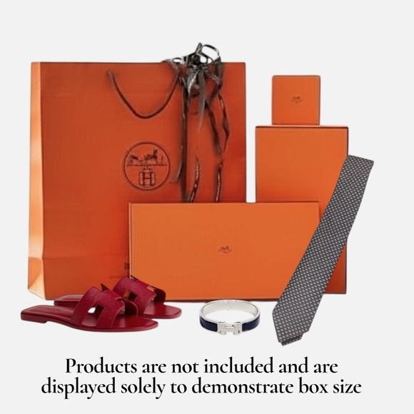 Hermès Orange Tie Box – Authentic Designer Packaging - Picture 2 of 3